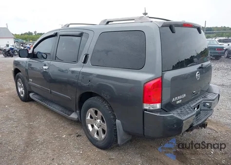 2007 Nissan Armada Le из США, поврежденный, VIN 5N1BA08C27N700194